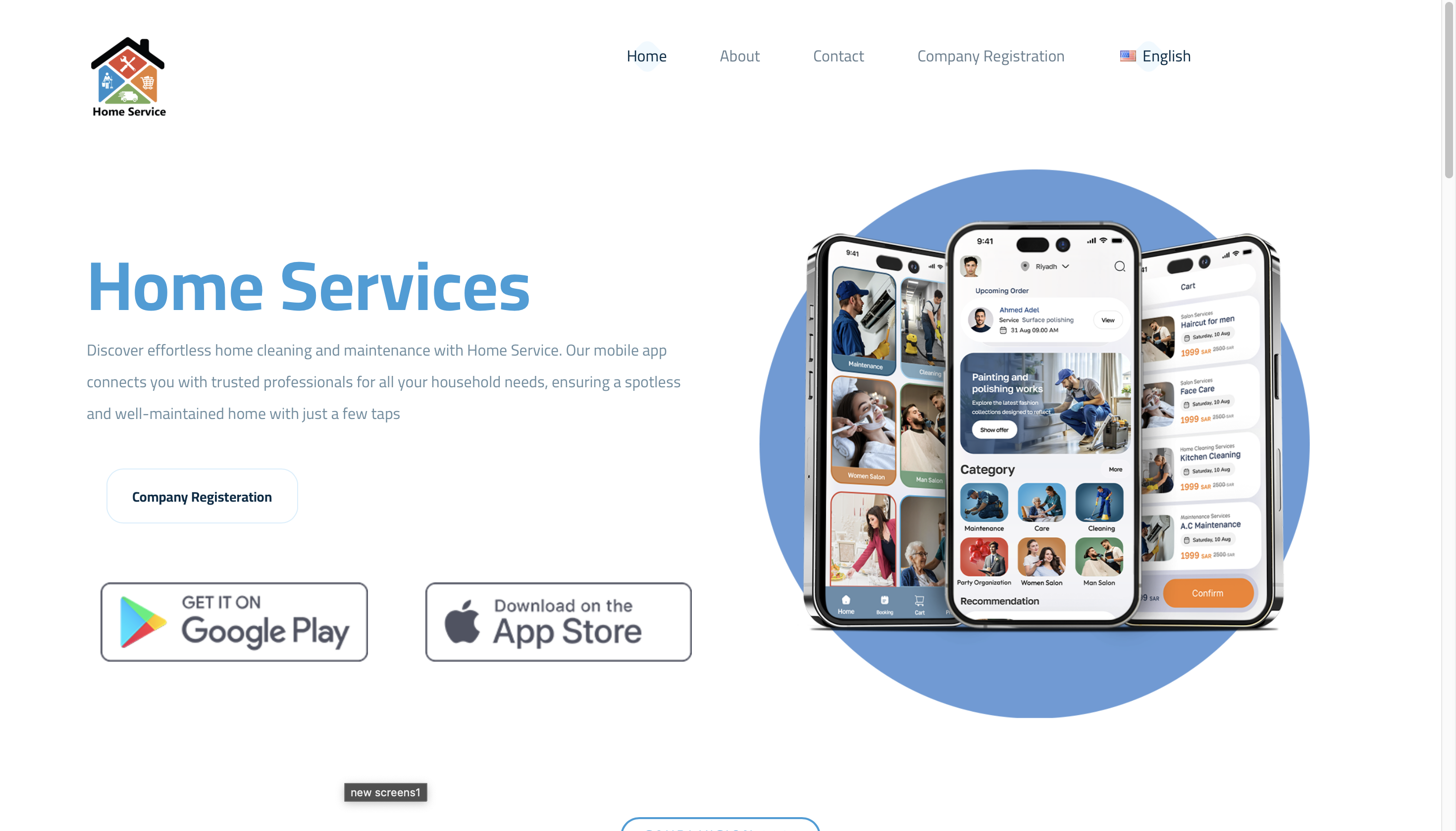 Home Service Dashboard